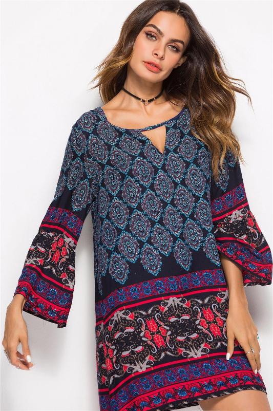 New Summer Full sleeve casual Dresses De Festa Women lady Casual dresses Vintage printed Floral chic one piece For beach, As photo shows
New Summer Full sleeve casual Dresses De Festa Women lady Casual dresses Vintage printed Floral chic one piece For beach, As photo shows