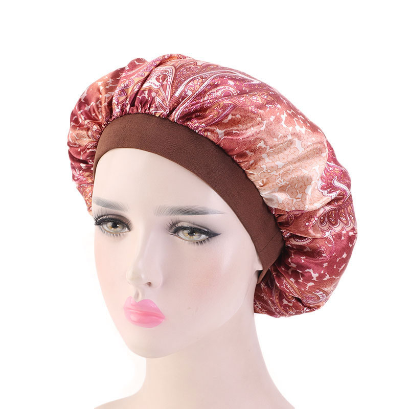 Women Satin Print Night Sleep Bonnet Hat Hair Care Cap Head Wrap Head Wear Ladies Fashion Accessories
Women Satin Print Night Sleep Bonnet Hat Hair Care Cap Head Wrap Head Wear Ladies Fashion Accessories