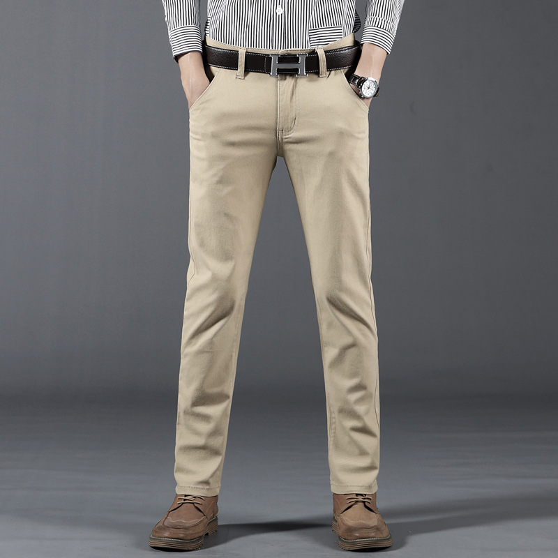 2020 Spring Autumn New Style Men Business Straight-Cut Casual Pants Elasticity Solid Color Khaki MEN'S Trousers Casual Pants, Black
2020 Spring Autumn New Style Men Business Straight-Cut Casual Pants Elasticity Solid Color Khaki MEN'S Trousers Casual Pants, Black