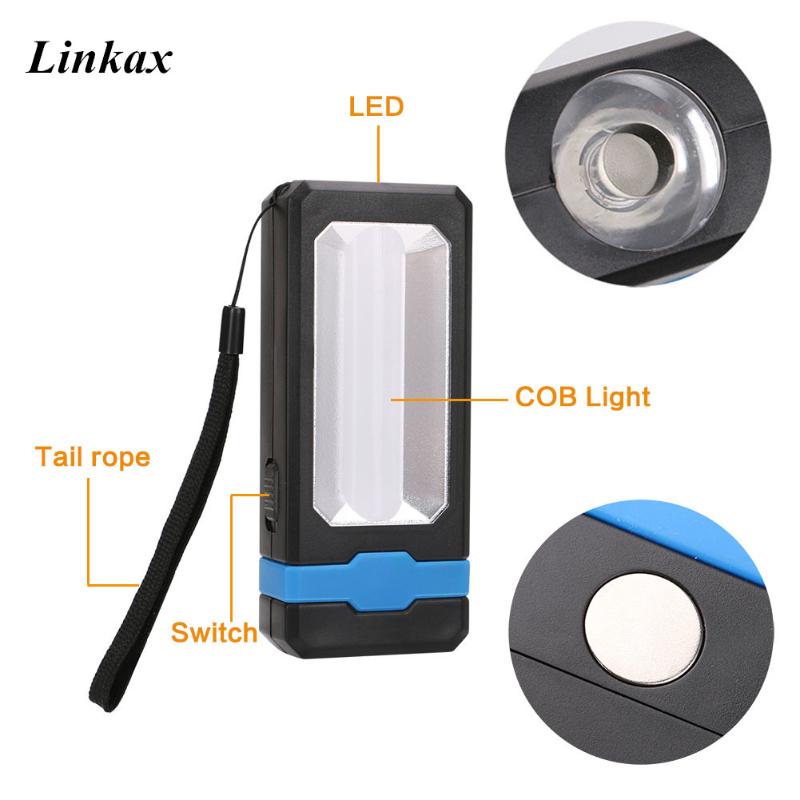 Portable Work Light Camping Lantern COB LED Lamp Torch With Magnet For Outdoor Camping Fishing Hiking By 3xAAA
Portable Work Light Camping Lantern COB LED Lamp Torch With Magnet For Outdoor Camping Fishing Hiking By 3xAAA