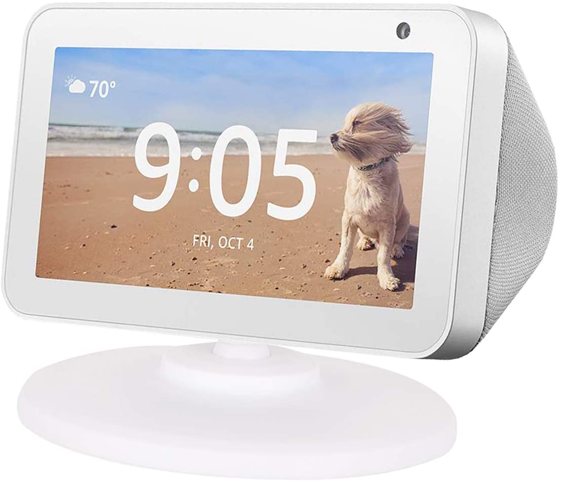 Plastic Holder Echo Show 5 Adjustable Stand and Echo Spot Adjustable Stand,Tilt Echo forwards or backwards to improve viewing angle
Plastic Holder Echo Show 5 Adjustable Stand and Echo Spot Adjustable Stand,Tilt Echo forwards or backwards to improve viewing angle
