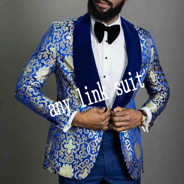 New Style One Button Blue Embossing Wedding Men Suits Shawl Lapel Three Pieces Business Groom Tuxedos (Jacket+Pants+Vest+Tie) W1289, Same as image
New Style One Button Blue Embossing Wedding Men Suits Shawl Lapel Three Pieces Business Groom Tuxedos (Jacket+Pants+Vest+Tie) W1289, Same as image