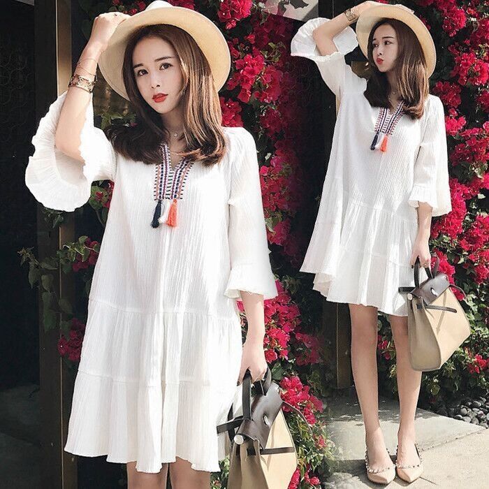 vestidos de gravida 2020 summer white fashion plus size XXL ropa premama embarazadas
vestidos de gravida 2020 summer white fashion plus size XXL ropa premama embarazadas