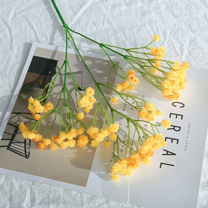 CHENCHENG 1 Piece 66 cm Artificial Babies Breath Fake Flower Gypsophila Babies Breath Wedding Bouquet Plastic Home Fall Decor, Yellow
CHENCHENG 1 Piece 66 cm Artificial Babies Breath Fake Flower Gypsophila Babies Breath Wedding Bouquet Plastic Home Fall Decor, Yellow