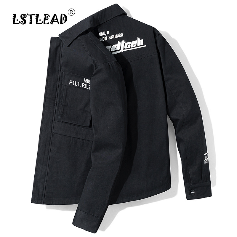 Jacket Lapel Jacket Men's Functional Clothes 2020 New Korean Version Trend Tooling Casual Men's Spring and Autumn Sleeve Style, Black
Jacket Lapel Jacket Men's Functional Clothes 2020 New Korean Version Trend Tooling Casual Men's Spring and Autumn Sleeve Style, Black