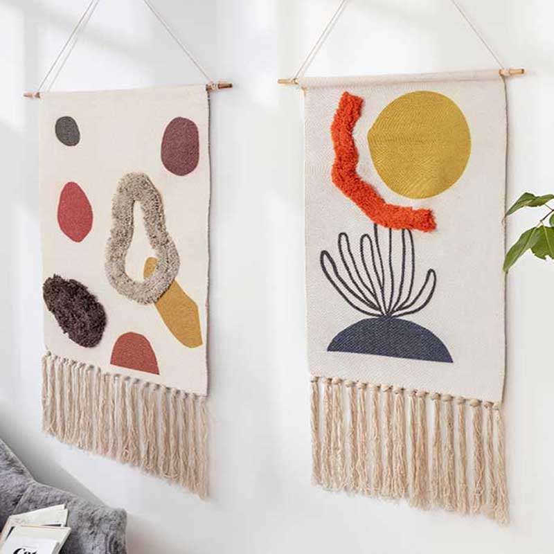Cotton Linen Tapestry Sew on Plush Hand Knot Tassel Geometric Print Muslim Ornament Wall Hanging Macrame Home Decor Tapestries
Cotton Linen Tapestry Sew on Plush Hand Knot Tassel Geometric Print Muslim Ornament Wall Hanging Macrame Home Decor Tapestries
