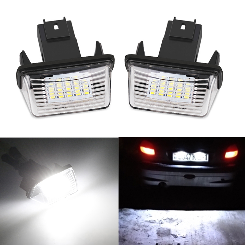 2pcs Error Free LED License Number Plate Lights Lamp Bright White For 206 207 306 307 406 407 For C3 C4 Picasso, As pic
2pcs Error Free LED License Number Plate Lights Lamp Bright White For 206 207 306 307 406 407 For C3 C4 Picasso, As pic