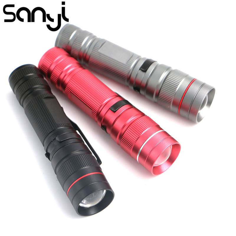 SANYI Portable Mini Zoomable LED Waterproof Torch 1200 Lumens Aluminum Lighting Powered by 1 * Or 1 * 14500
SANYI Portable Mini Zoomable LED Waterproof Torch 1200 Lumens Aluminum Lighting Powered by 1 * Or 1 * 14500