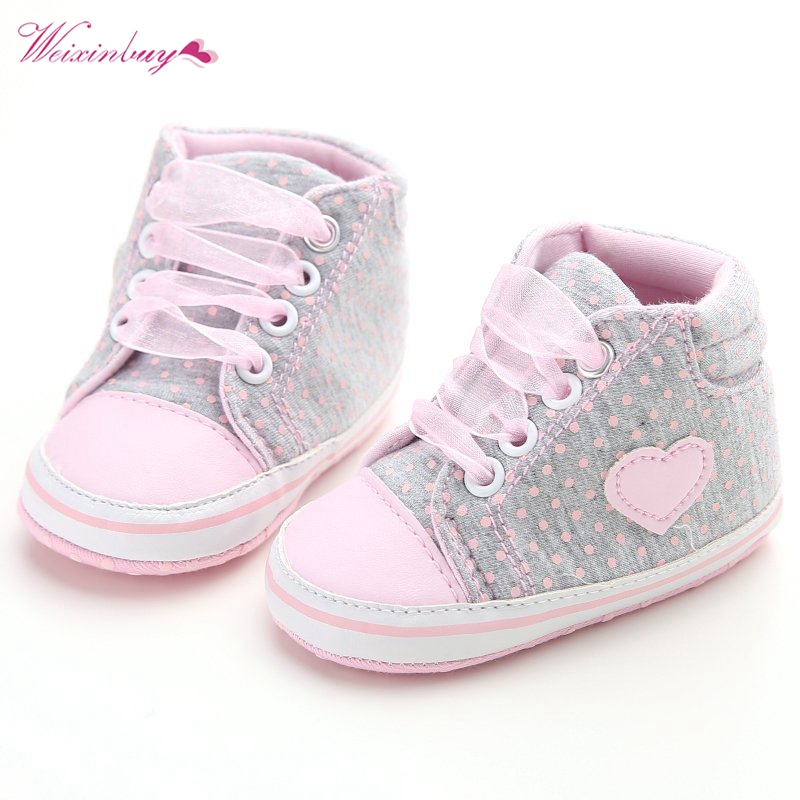 WEIXINBUY Baby Girls Classic Casual Shoes Toddler Newborn Polka Dots Baby Girls Autumn Lace-Up First Walkers Sneakers Shoes, Gray
WEIXINBUY Baby Girls Classic Casual Shoes Toddler Newborn Polka Dots Baby Girls Autumn Lace-Up First Walkers Sneakers Shoes, Gray