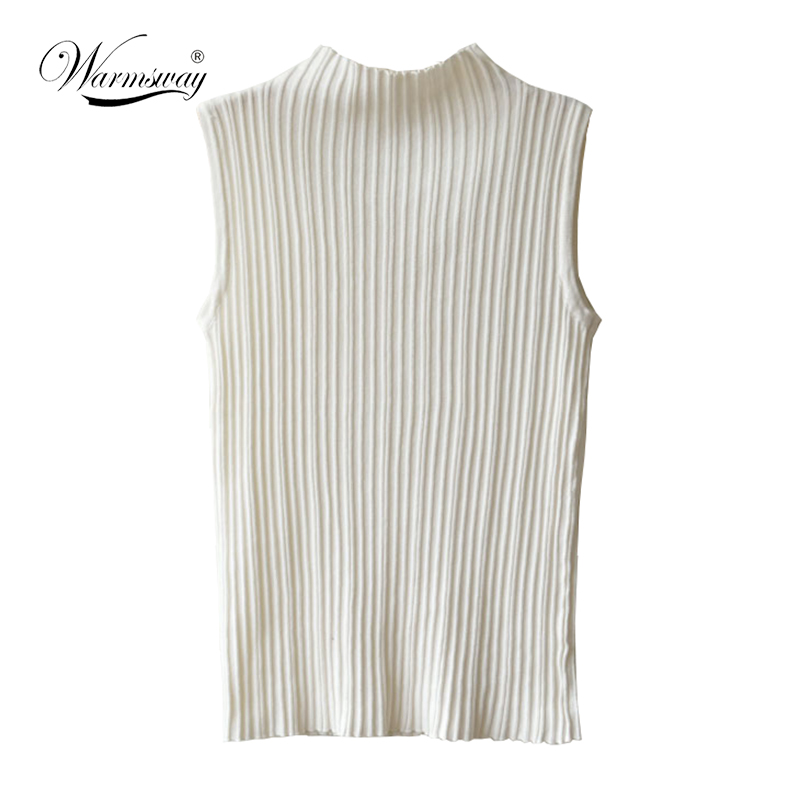 High Quality Summer Women Mock Neck Top Turtleneck Sleeveless T-shirt Slim Knitted Vest Elegant Female Tee Knitwear B-013, Black
High Quality Summer Women Mock Neck Top Turtleneck Sleeveless T-shirt Slim Knitted Vest Elegant Female Tee Knitwear B-013, Black