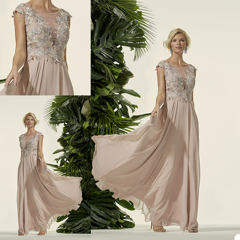 Elegant Mother of the Bride Dresses Jewel Capped Sleeve Lace Chiffon Evening Gowns Custom Made Floor Length A Line Wedding Guest Dress
Elegant Mother of the Bride Dresses Jewel Capped Sleeve Lace Chiffon Evening Gowns Custom Made Floor Length A Line Wedding Guest Dress
