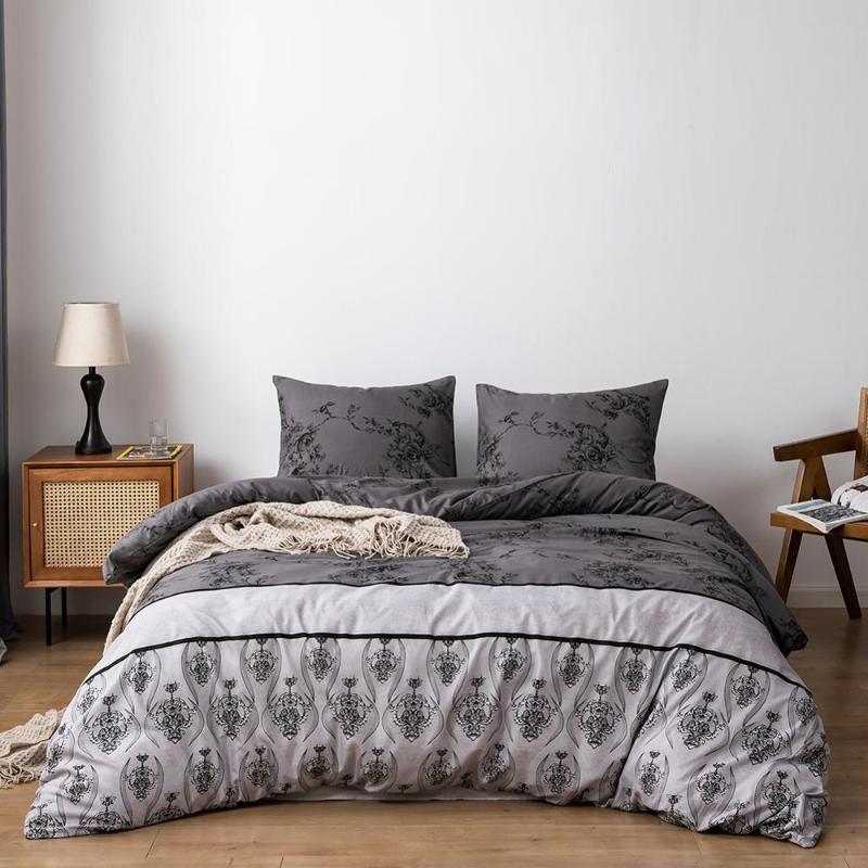 Duvet Cover Sets King Size Reactive Printed Bed Cover Set Home Bedding Sets for Adults ropa de cama Black Double Bed Set, 012
Duvet Cover Sets King Size Reactive Printed Bed Cover Set Home Bedding Sets for Adults ropa de cama Black Double Bed Set, 012