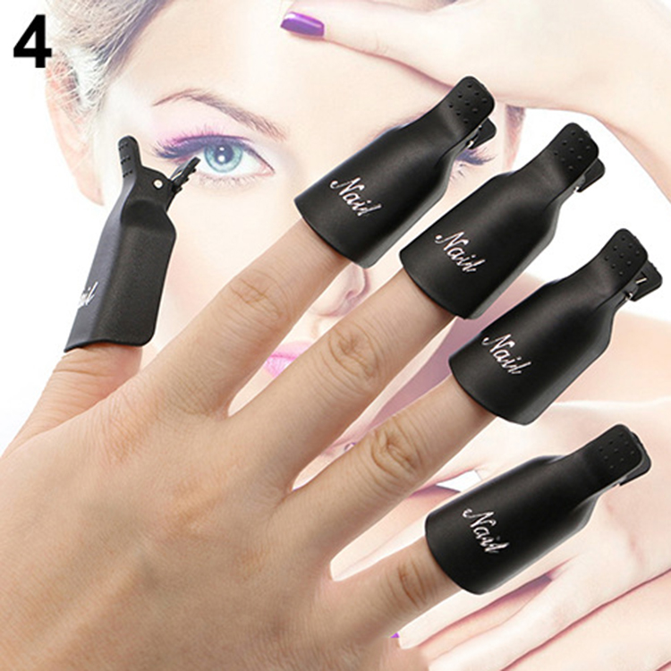 Plastic Nail Art Soak Off Cap Clips Nail Art Tips for Fingers UV Gel Polish Remover Wraps Tools Cleaner Nail Degreaser