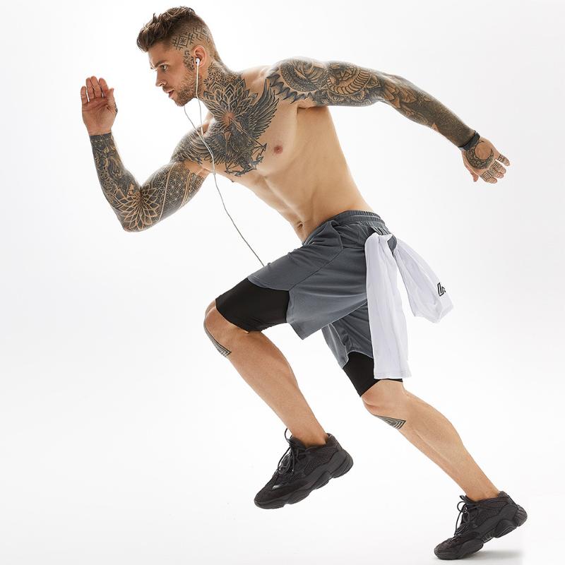 Men's Shorts running shorts Sports Men double layers Fitness Quick Dry Training Mens Gym men Sportswear, Black
Men's Shorts running shorts Sports Men double layers Fitness Quick Dry Training Mens Gym men Sportswear, Black