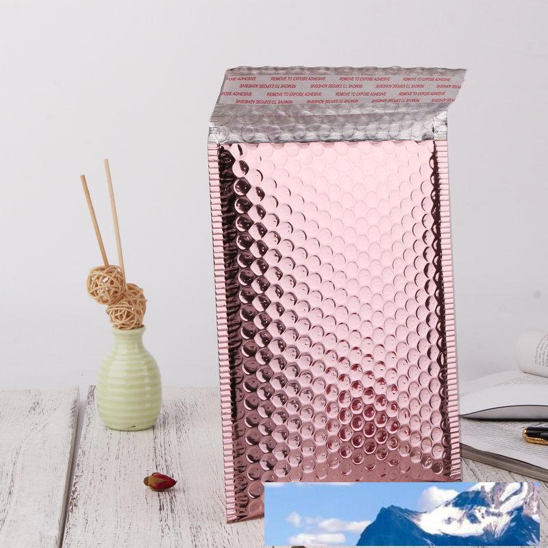 Rose Gold Bubble Envelope Package Bag Rose Gold Foil Shockproof Bubble Mailer Gift Packaging Wedding Favor Bag Multisize