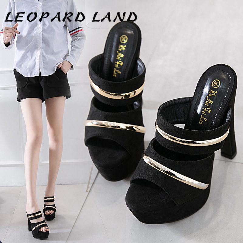 Dress Shoes LEOPARD LAND 2021 Women Sandals Ultra High Heel Platform Slippers Wear Fashion Wild Women's CWF, Black
Dress Shoes LEOPARD LAND 2021 Women Sandals Ultra High Heel Platform Slippers Wear Fashion Wild Women's CWF, Black