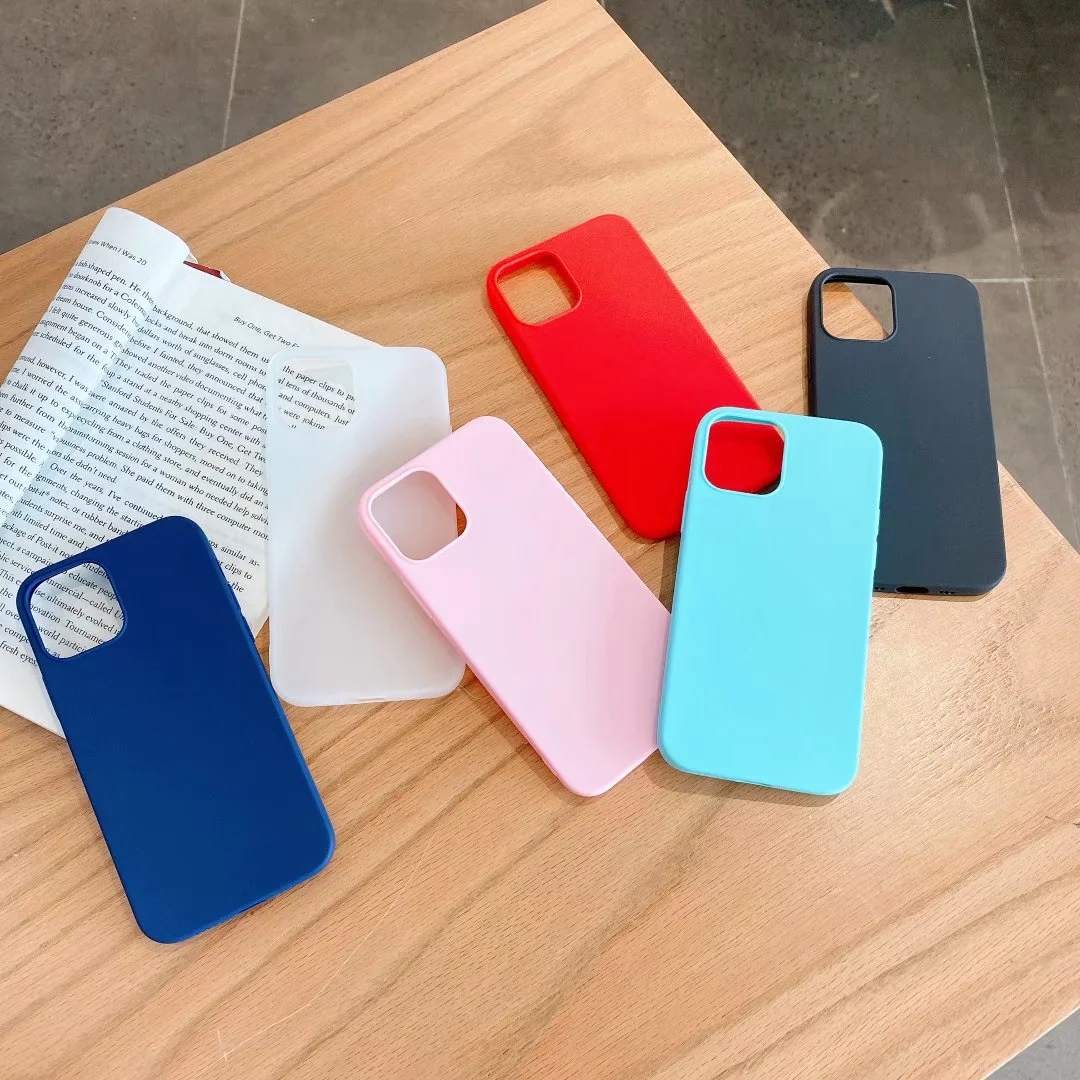 Slim Matte Soft TPU Cases For Iphone 16E 16 Plus 15 14 13 12 Pro Max 11 XR X XS 8 7 6 Samsung S25 Edge S24 Ultra Thin Plain Ultrathin Frosted Luxury M