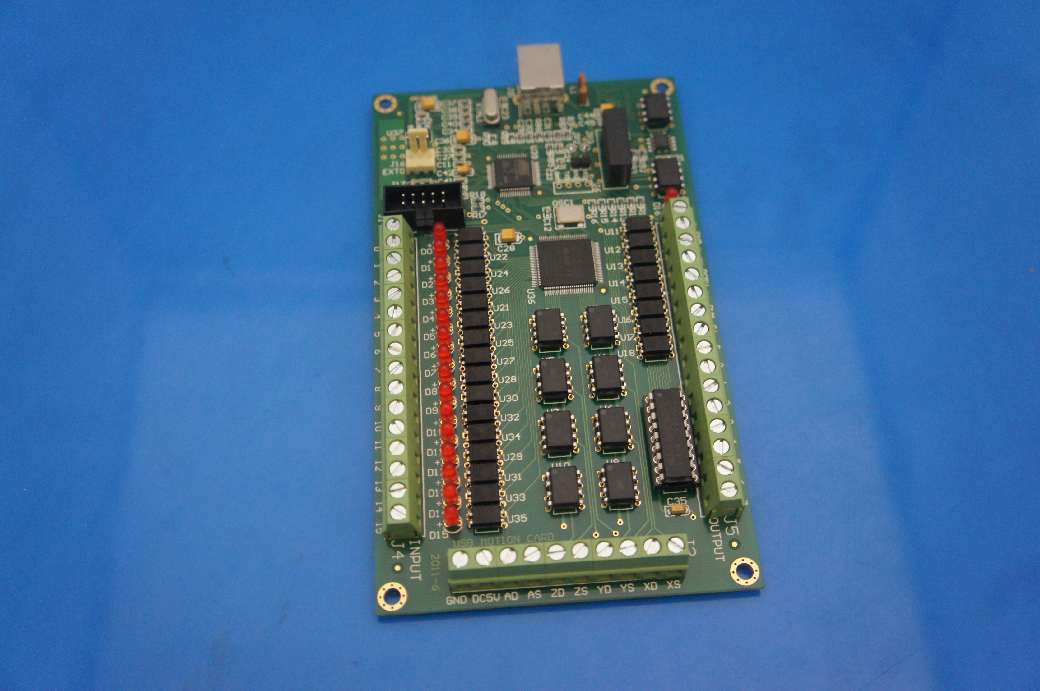 AKZ250 4 axis CNC Motion Controller USB Card Mach3 200KHz Breakout Board Interface