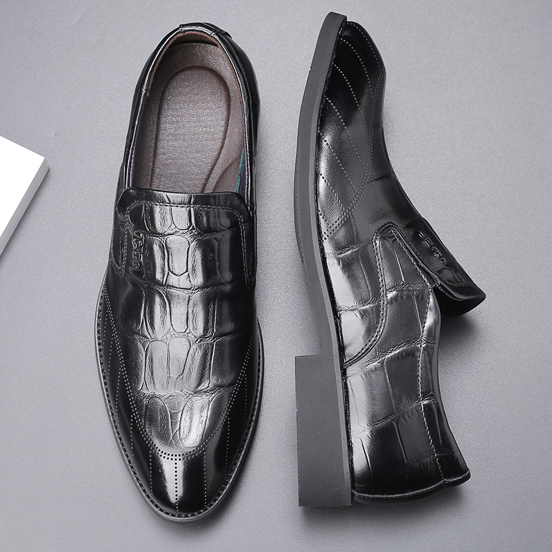 2020 New Autumn Mens Shoes Leather Foot Shoes Mens Formal Business Dress Crocodile Embossed Tide Derby Shoes Single, Black
2020 New Autumn Mens Shoes Leather Foot Shoes Mens Formal Business Dress Crocodile Embossed Tide Derby Shoes Single, Black