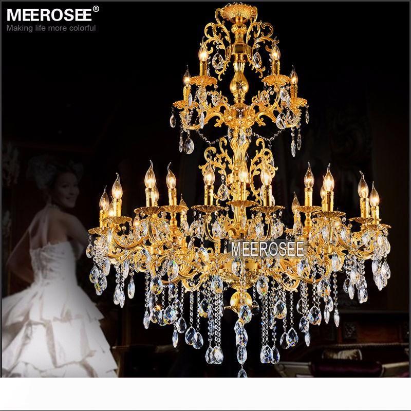 Luxurious Gold Large Crystal Chandelier Lamp Crystal Lustre Light Fixture 3 tiers 29 Arms Hotel Lamp MD3034 D1200mm H1450mm
Luxurious Gold Large Crystal Chandelier Lamp Crystal Lustre Light Fixture 3 tiers 29 Arms Hotel Lamp MD3034 D1200mm H1450mm