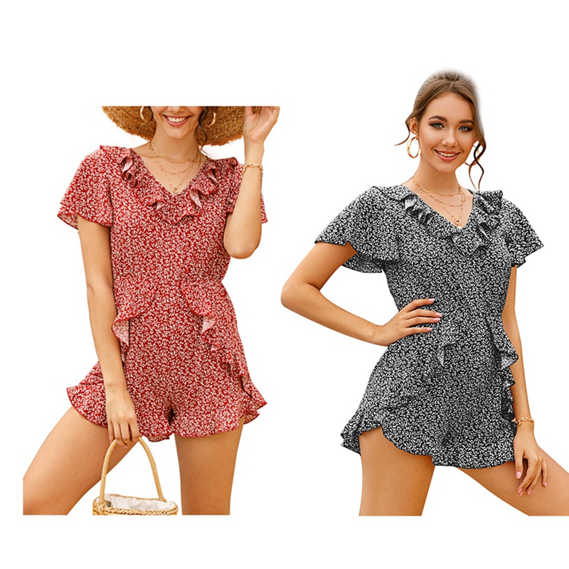 Boho Print Short Jumpsuit Summer Women Fashion High Waist Rompers Beach Holiday Jumpsuit, Black
Boho Print Short Jumpsuit Summer Women Fashion High Waist Rompers Beach Holiday Jumpsuit, Black