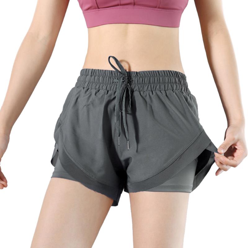 2 In 1 Women Gym Double Shorts Side Pocket Running Shorts Breathable Quick Dry Yoga Women Workout Fitness Sportwear, Black 
2 In 1 Women Gym Double Shorts Side Pocket Running Shorts Breathable Quick Dry Yoga Women Workout Fitness Sportwear, Black