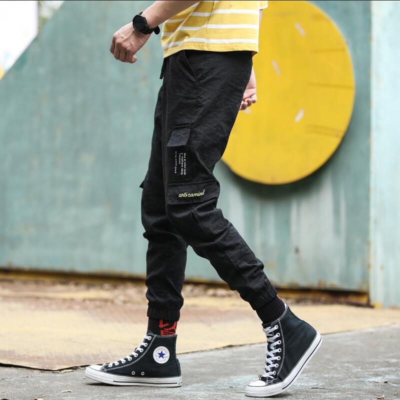 Pockets Men's Pants Side Harem Autumn Hip Hop Casual Design Male Joggers Cargo Trousers Fashion Streetwear Pant Black
Pockets Men's Pants Side Harem Autumn Hip Hop Casual Design Male Joggers Cargo Trousers Fashion Streetwear Pant Black