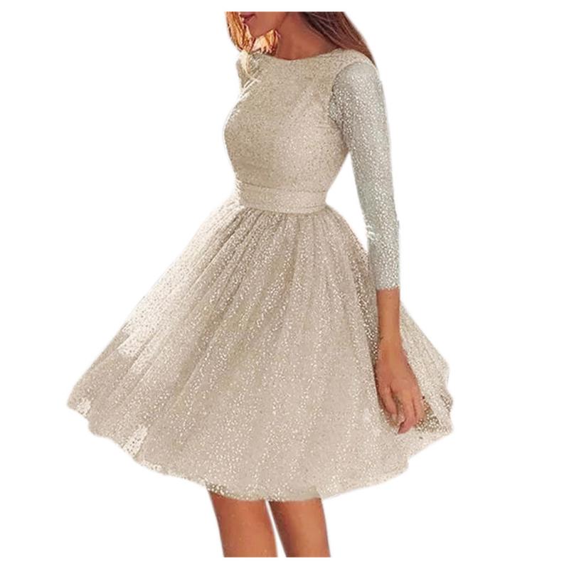 Women Sling Cross Wedding O-Neck Elegant Party Evening Slim Hollow Lace Dress Dropshipping Winter 2020 Fashion Work clothes