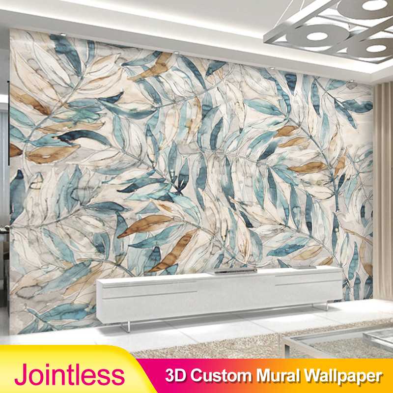 Jointless Custom Photo Wallpaper Modern Retro Hand-painted Leaves Backdrop Living Room TV Sofa Background Home Decor Wall Paper, Multi
Jointless Custom Photo Wallpaper Modern Retro Hand-painted Leaves Backdrop Living Room TV Sofa Background Home Decor Wall Paper, Multi