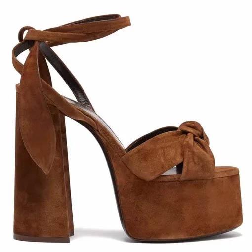 14cm High Heel Platform Sandals European Celebrity Street Fashion Knotted Leather Open Toe Shoes Ankle Strappy Summer Gladiator Sandals, Red
14cm High Heel Platform Sandals European Celebrity Street Fashion Knotted Leather Open Toe Shoes Ankle Strappy Summer Gladiator Sandals, Red