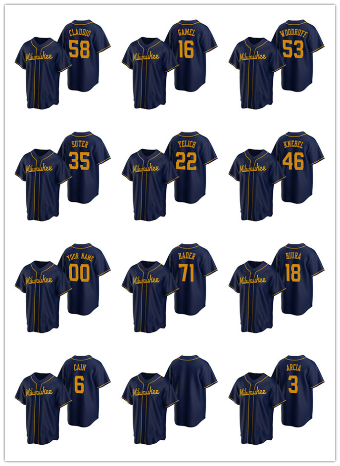 Brewers MEN WOMEN YOUTH 71 Josh Hader 22 Christian Yelich 18 Keston Hiura Alternate baseball Jersey, 15
Brewers MEN WOMEN YOUTH 71 Josh Hader 22 Christian Yelich 18 Keston Hiura Alternate baseball Jersey, 15