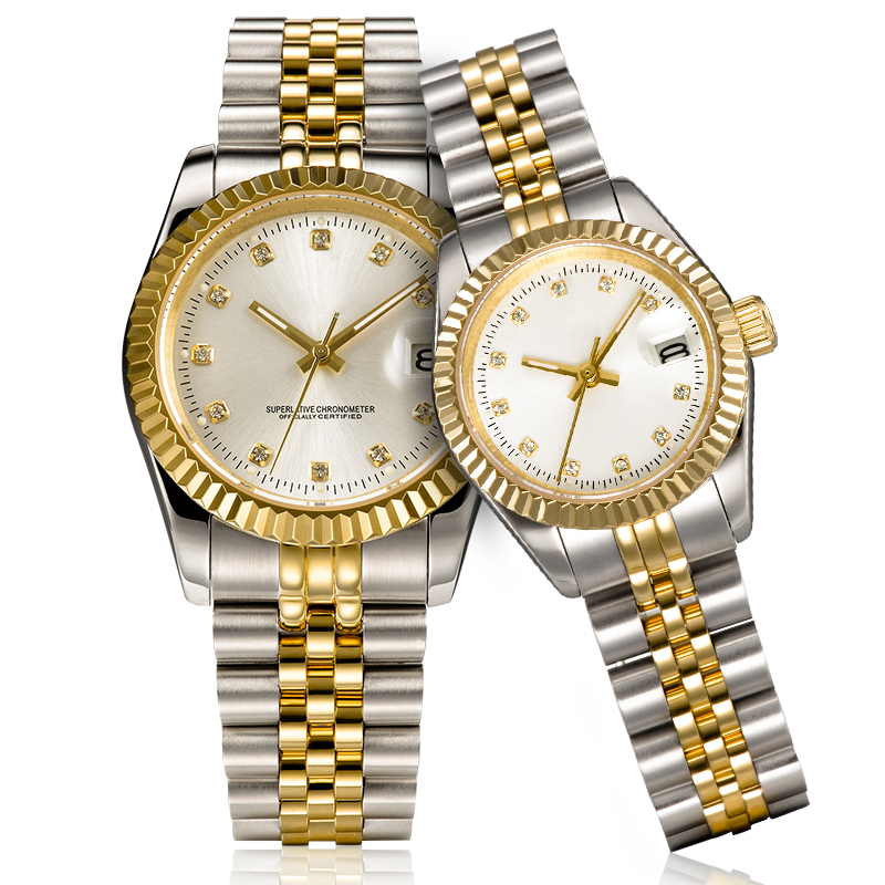 montre de luxe mens automatic gold watches women dress full Stainless steel Sapphire waterproof Luminous Couples Style Classic Wristwatches, Add sapphire glass
montre de luxe mens automatic gold watches women dress full Stainless steel Sapphire waterproof Luminous Couples Style Classic Wristwatches, Add sapphire glass