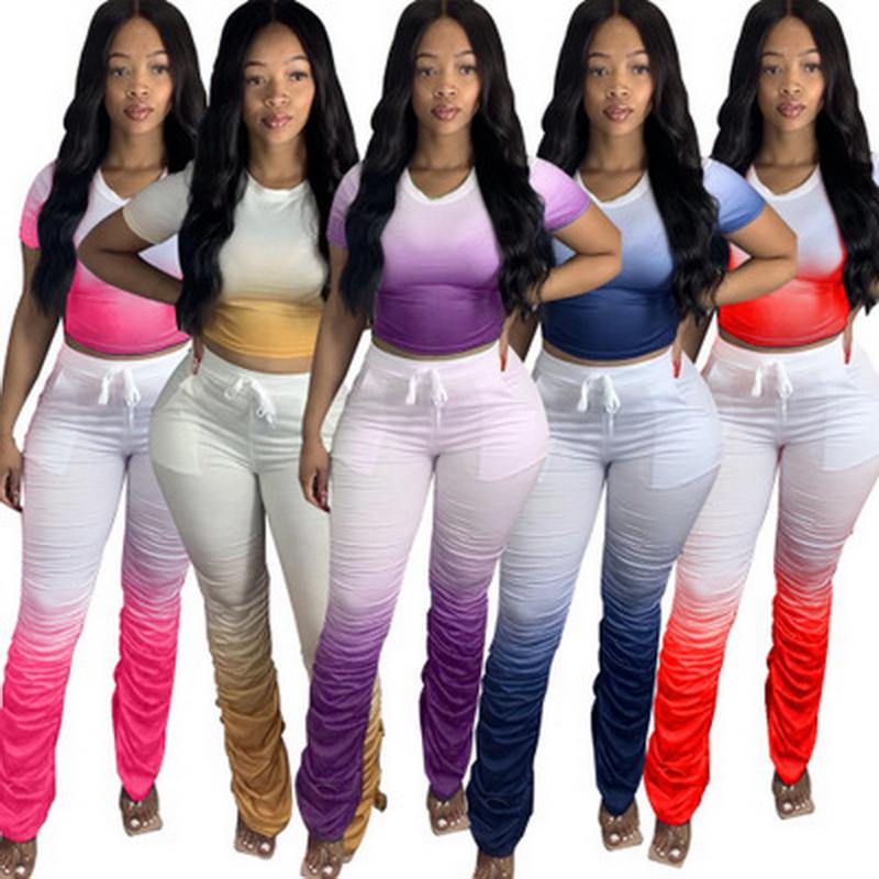 Stacked Sweatpants Women Two Piece Set Crop Top + Stacked Leggings Summer Fashion Streetwear Sport pants Gradient Outfit, Color 1
Stacked Sweatpants Women Two Piece Set Crop Top + Stacked Leggings Summer Fashion Streetwear Sport pants Gradient Outfit, Color 1