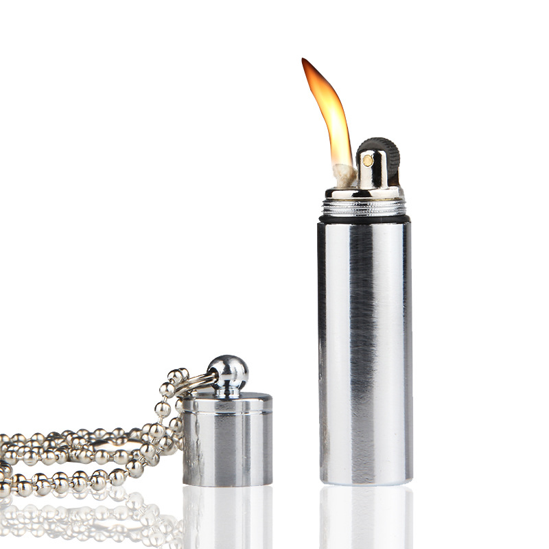 Outdoor Mini Lighter Whistle Waterproof Grinding Wheel Kerosene Lighter Keychain Refillable Gasoline Lighter
Outdoor Mini Lighter Whistle Waterproof Grinding Wheel Kerosene Lighter Keychain Refillable Gasoline Lighter