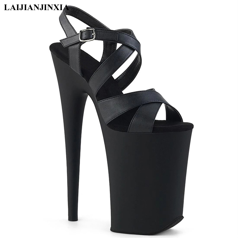 LAIJIANJINXIA New 23CM Ultra high heel Shoes summer women's Sandals black 9 inch thin heel sexy stage show sandals
LAIJIANJINXIA New 23CM Ultra high heel Shoes summer women's Sandals black 9 inch thin heel sexy stage show sandals