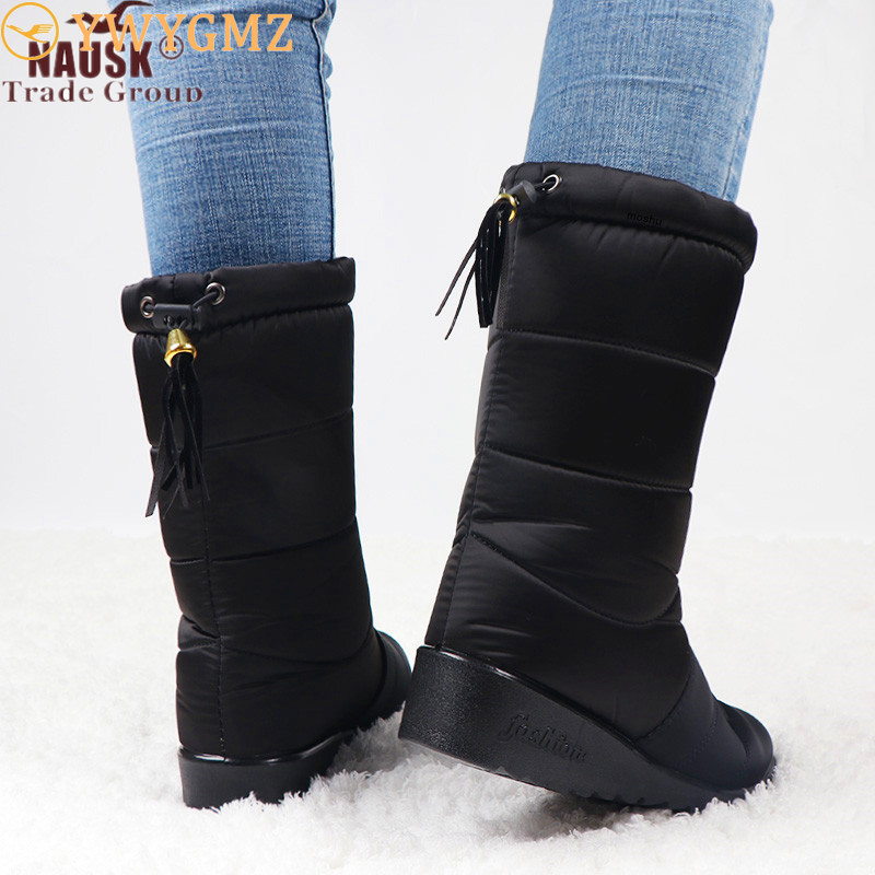 NAUSK Waterproof Boots Women Mid-Calf Boots Down Shoes Snow Bottes Femme Fur Plush Insole Shoes Black Botas Mujer Invierno, Blue
NAUSK Waterproof Boots Women Mid-Calf Boots Down Shoes Snow Bottes Femme Fur Plush Insole Shoes Black Botas Mujer Invierno, Blue