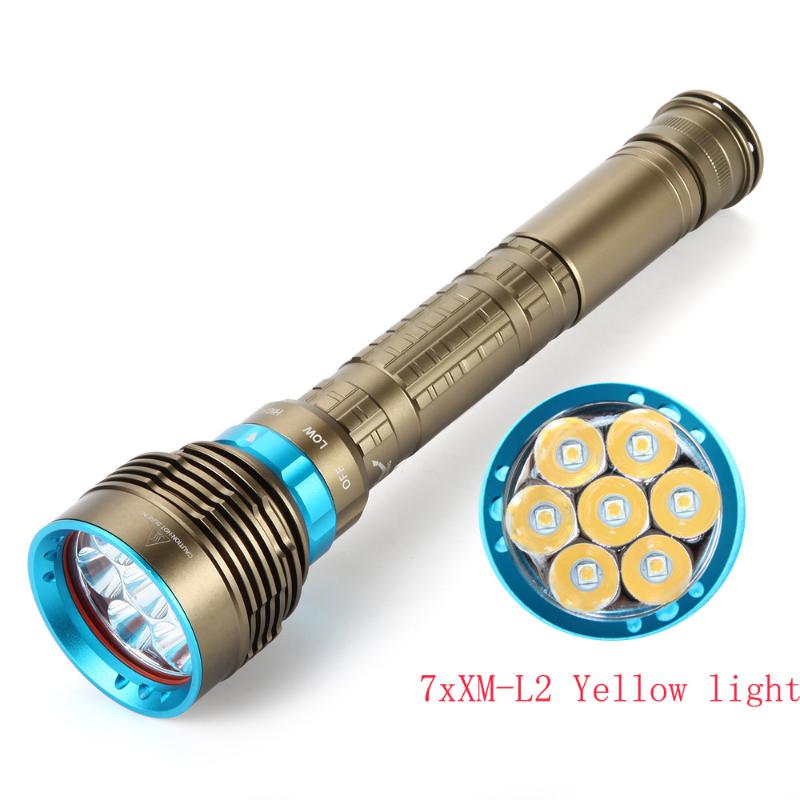 new Waterproof IP8 Warm White Diving LED Diving 7 x XM-L L2 7000 Lumens Tactical Yellow / White light Led Torch
new Waterproof IP8 Warm White Diving LED Diving 7 x XM-L L2 7000 Lumens Tactical Yellow / White light Led Torch