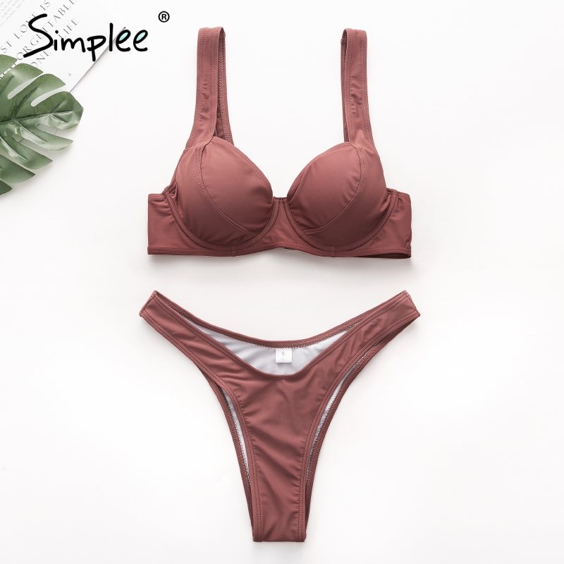 Simplee Plus size push up padded bikini set Women summer beach bathing suit Sexy two-piece casual swimsuit ladies playsuit, Black
Simplee Plus size push up padded bikini set Women summer beach bathing suit Sexy two-piece casual swimsuit ladies playsuit, Black