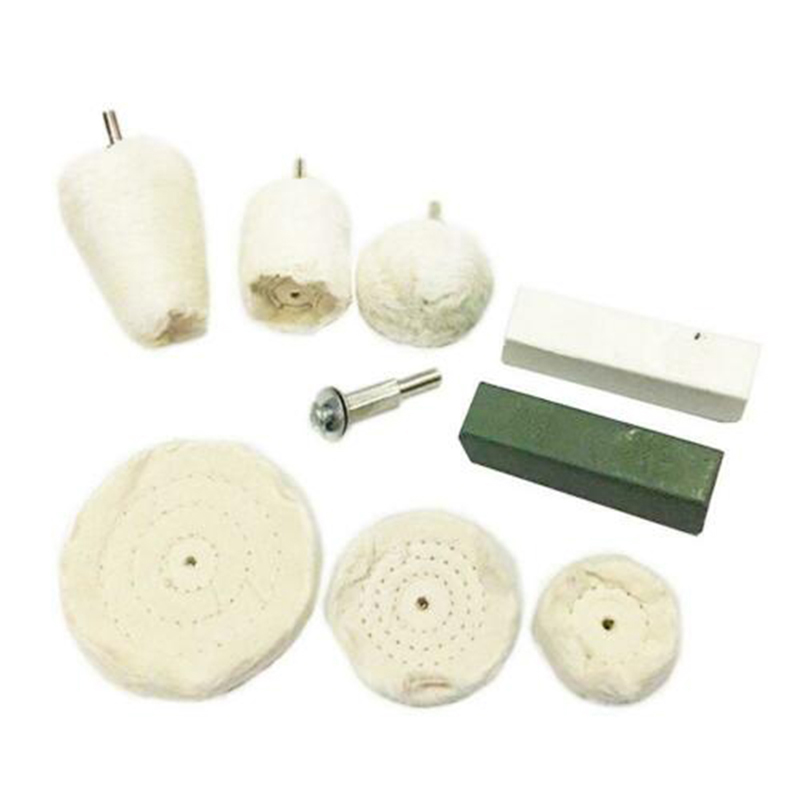 9Pcs Polishing Kit Dome Goblet Cylinder Mop Buffing Wheel Compound T-Shaped Wheel Grinding Head Band 1/4 Handle Suitable For Man
9Pcs Polishing Kit Dome Goblet Cylinder Mop Buffing Wheel Compound T-Shaped Wheel Grinding Head Band 1/4 Handle Suitable For Man