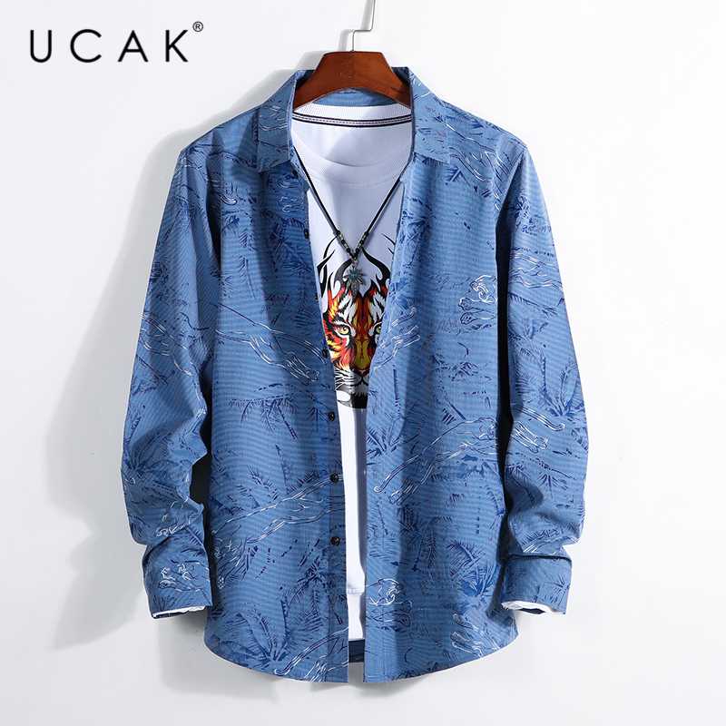 UCAK Brand Casual Long Sleeve Striped Shirts Men Clothing 2020 Streetwear Turn-down Collar Shirts Homme Autumn Clothes U6078, Blue
UCAK Brand Casual Long Sleeve Striped Shirts Men Clothing 2020 Streetwear Turn-down Collar Shirts Homme Autumn Clothes U6078, Blue