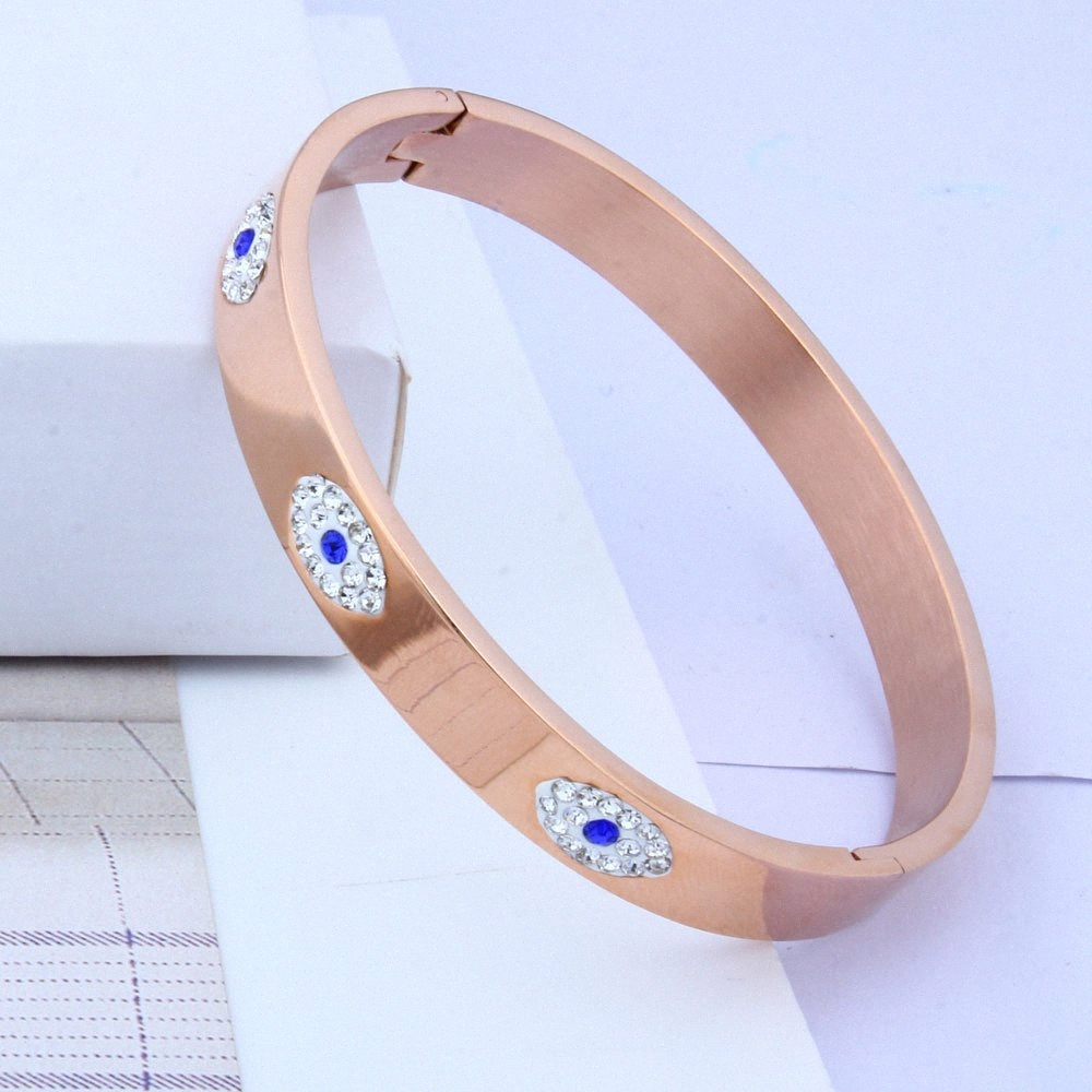 OUFEI Stainless Steel Cuff Bracelet For Women Fashion Evil Eye Bangle Crystal Bracelet Bangles Women Accessories f1zu#, Black
OUFEI Stainless Steel Cuff Bracelet For Women Fashion Evil Eye Bangle Crystal Bracelet Bangles Women Accessories f1zu#, Black