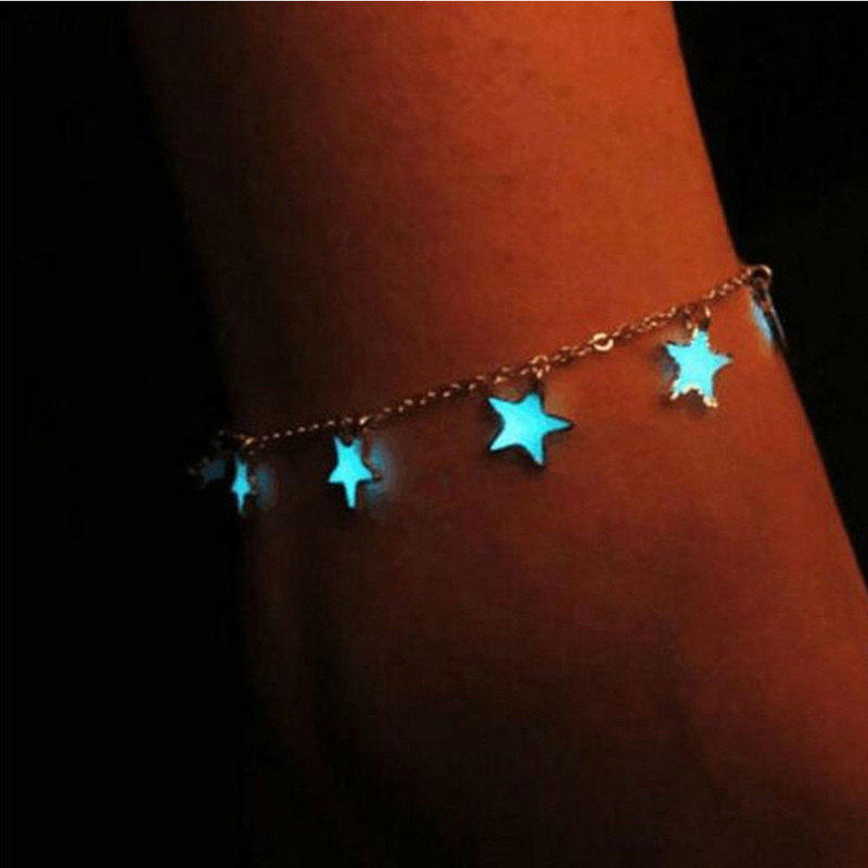 Glow In The Dark Star Anklet Luminous Ankle Women Leg Bracelet Barefoot Sandal Foot Chain Beach Jewelry, Red;blue
Glow In The Dark Star Anklet Luminous Ankle Women Leg Bracelet Barefoot Sandal Foot Chain Beach Jewelry, Red;blue