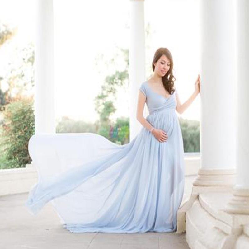 Women's dress mercerized cotton match to be spun pregnant women's fluttering tail fluttering sleeve long dress photography, Light blue
Women's dress mercerized cotton match to be spun pregnant women's fluttering tail fluttering sleeve long dress photography, Light blue