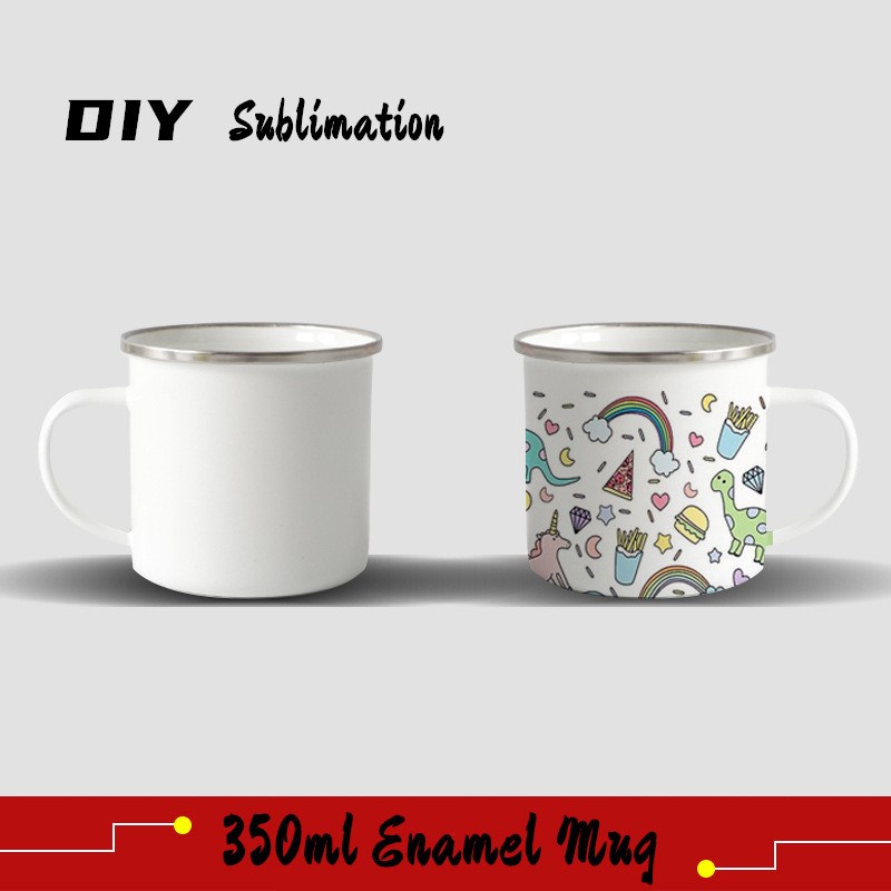 FedEx DIY Sublimation 12oz Enamel Mug with Silver Rim 350ml Stainless Steel Enamelled Cup Handle Blank Tooth Tumblers Water Coffee Bottles
FedEx DIY Sublimation 12oz Enamel Mug with Silver Rim 350ml Stainless Steel Enamelled Cup Handle Blank Tooth Tumblers Water Coffee Bottles