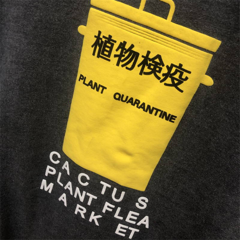 PLANT QUARANTINE CAVEMPT Men Women Sweatshirts Hoodies Washed Do Old Dye Hip Hop Streetwear Casual C.E Cav Empt Sweatshirts T200407