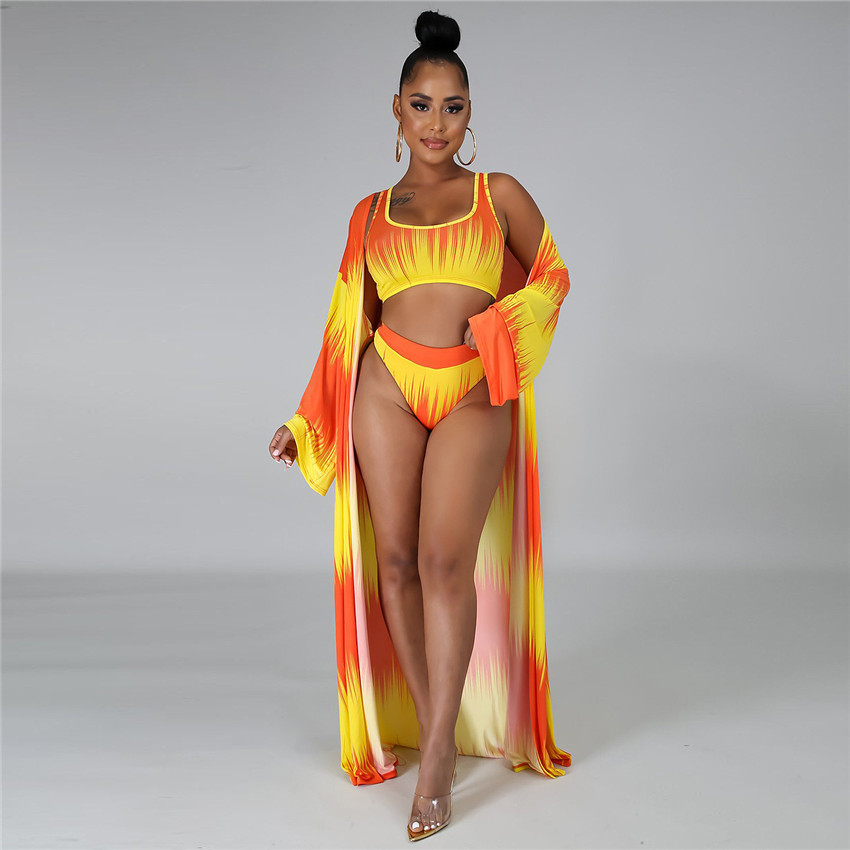 Designer Swimwear Bikini for Woman Sleeveless Slim High Waist 3PCS Womens Sets Casual Printed Summer Beach Bathing Suits, Red
Designer Swimwear Bikini for Woman Sleeveless Slim High Waist 3PCS Womens Sets Casual Printed Summer Beach Bathing Suits, Red