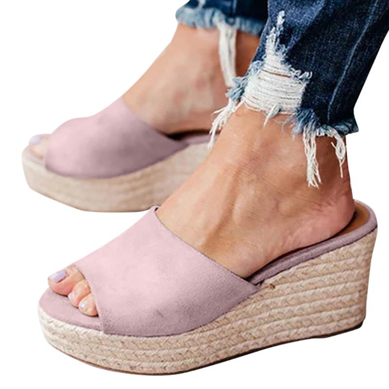 Women Sandals Ladies Fashion Wedges Casual Slip On Peep Toe Roman Slipper Sexy High Quality Outsid Ladies Shoes Heel Sandals, Pink
Women Sandals Ladies Fashion Wedges Casual Slip On Peep Toe Roman Slipper Sexy High Quality Outsid Ladies Shoes Heel Sandals, Pink