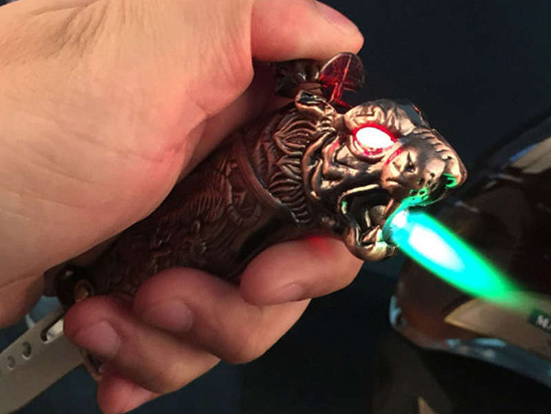 creative 2 in 1 tiger mode windproof refillable butane gas cigarette lighter torch metal with knife outdoor kitchen BBQ functional
creative 2 in 1 tiger mode windproof refillable butane gas cigarette lighter torch metal with knife outdoor kitchen BBQ functional