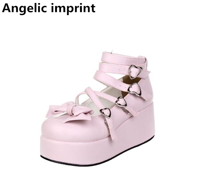 Angelic imprint handmade new woman mori girl lolita cosplay shoes lady high trifle heels pumps women princess dress party shoes, Pink
Angelic imprint handmade new woman mori girl lolita cosplay shoes lady high trifle heels pumps women princess dress party shoes, Pink