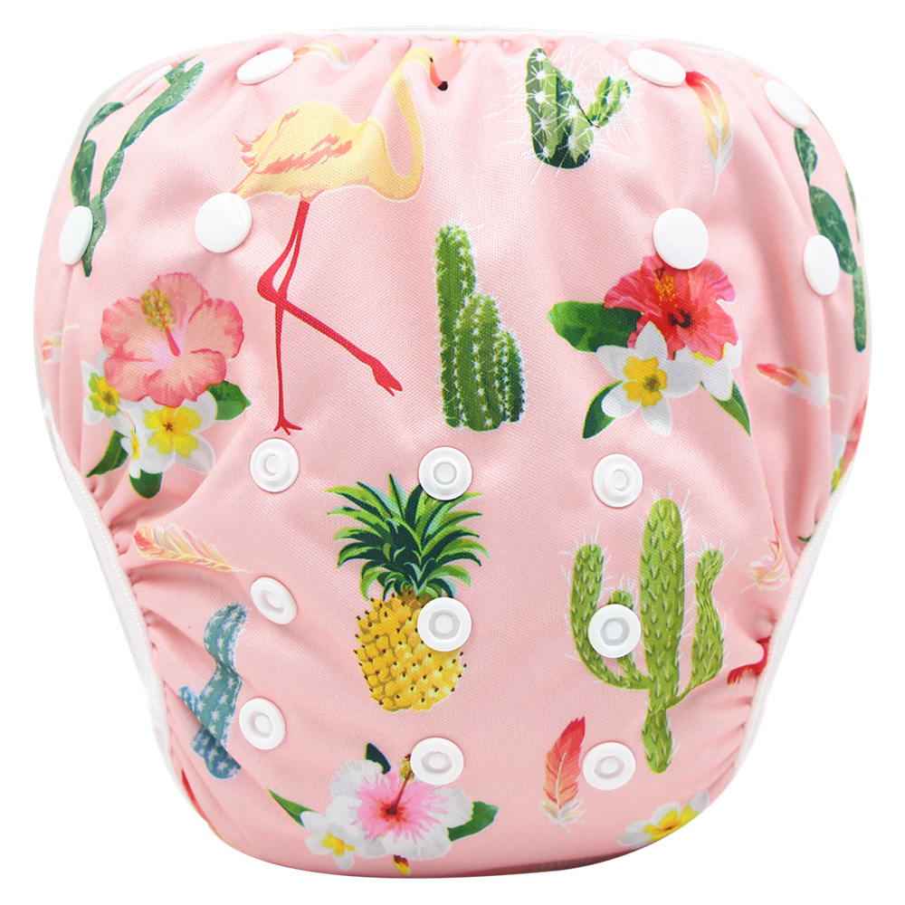 0-3Y Baby Leakproof Swim Diaper Adjustable Pool Pant Cloth Diaper Baby Reusable And Washable Pool Diaper 40 Color M051A